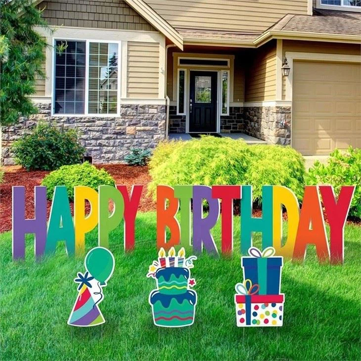 Corrugated Plastic Birthday Yard Signs